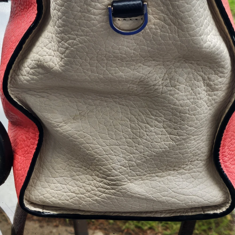 Kate Spade Dark Pink and Cream Tote Bag with Structured Design - Picture 4 of 16
